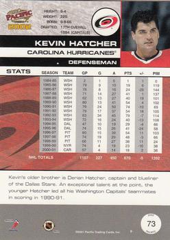 2001-02 Pacific #73 Kevin Hatcher Back