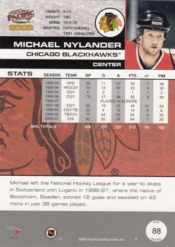 2001-02 Pacific #88 Michael Nylander Back