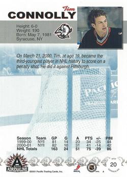 2001-02 Pacific Adrenaline #20 Tim Connolly Back