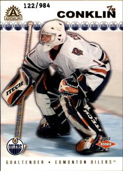 2001-02 Pacific Adrenaline #208 Ty Conklin Front