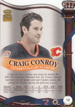 2001-02 Pacific Crown Royale #19 Craig Conroy Back
