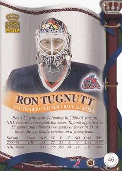 2001-02 Pacific Crown Royale #45 Ron Tugnutt Back