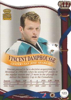 2001-02 Pacific Crown Royale #123 Vincent Damphousse Back