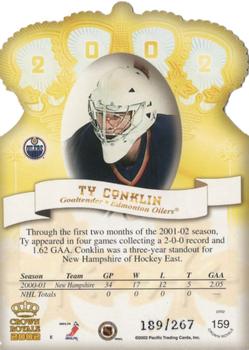 2001-02 Pacific Crown Royale #159 Ty Conklin Back