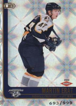 2001-02 Pacific Heads Up #110 Martin Erat Front