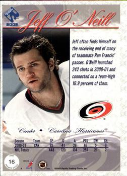 2001-02 Pacific Private Stock #16 Jeff O'Neill Back