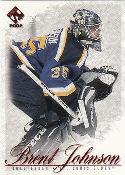 2001-02 Pacific Private Stock #80 Brent Johnson Front