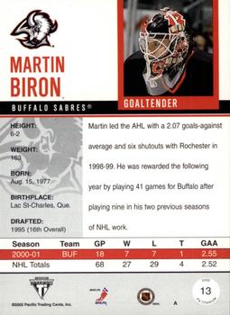 Martin Biron Gallery  Trading Card Database