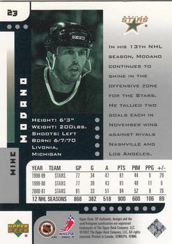 2001-02 SP Authentic #23 Mike Modano Back