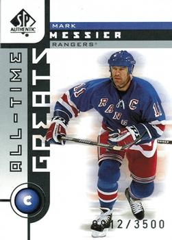 2001-02 SP Authentic #103 Mark Messier Front