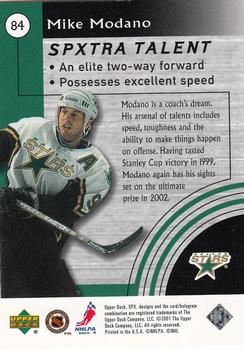2001-02 SPx #84 Mike Modano Back