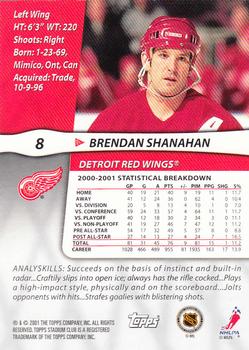 2001-02 Stadium Club #8 Brendan Shanahan Back