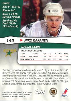 2005-06 Niko Kapanen Game Worn Dallas Stars Jersey. Hockey