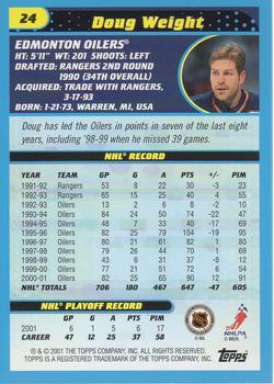 2001-02 Topps #24 Doug Weight Back