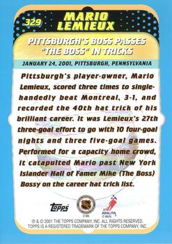 2001-02 Topps #329 Mario Lemieux Back
