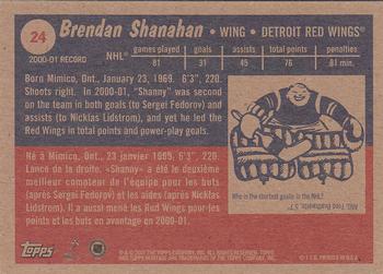 2001-02 Topps Heritage #24 Brendan Shanahan Back