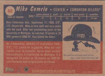 2001-02 Topps Heritage #62 Mike Comrie Back