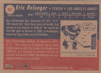 2001-02 Topps Heritage #82 Eric Belanger Back