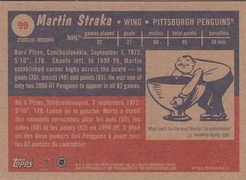 2001-02 Topps Heritage #99 Martin Straka Back