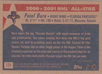 2001-02 Topps Heritage #121 Pavel Bure Back