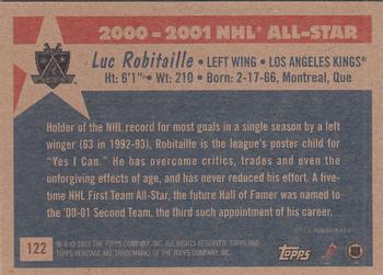 2001-02 Topps Heritage #122 Luc Robitaille Back