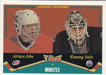 2001-02 Topps Heritage #127 Arturs Irbe / Tommy Salo Front
