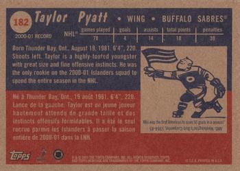 2001-02 Topps Heritage #182 Taylor Pyatt Back