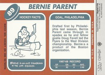 2001-02 Topps / O-Pee-Chee Archives #16 Bernie Parent Back