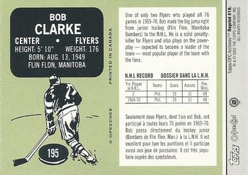 2001-02 Topps / O-Pee-Chee Archives #19 Bobby Clarke Back