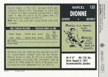2001-02 Topps / O-Pee-Chee Archives #27 Marcel Dionne Back