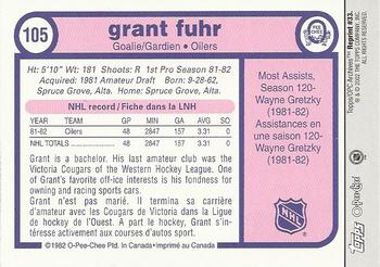 2001-02 Topps / O-Pee-Chee Archives #33 Grant Fuhr Back