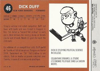 2001-02 Topps / O-Pee-Chee Archives #48 Dick Duff Back