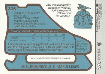 2001-02 Topps / O-Pee-Chee Archives #49 Joel Quenneville Back