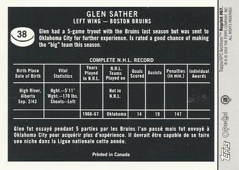 2001-02 Topps / O-Pee-Chee Archives #67 Glen Sather Back