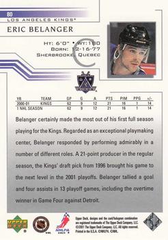 2001-02 Upper Deck #80 Eric Belanger Back