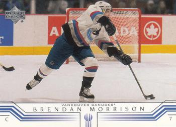 2001-02 Upper Deck #170 Brendan Morrison Front