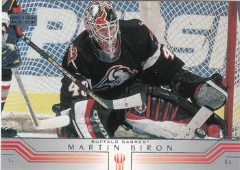 2001-02 Upper Deck #250 Martin Biron Front