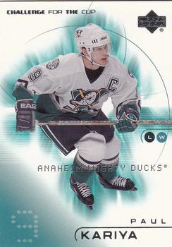 2001-02 Upper Deck Challenge for the Cup #1 Paul Kariya Front