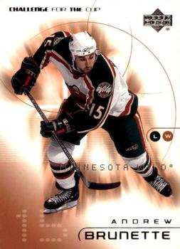 2001-02 Upper Deck Challenge for the Cup #43 Andrew Brunette Front