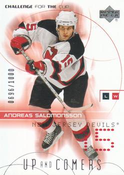 2001-02 Upper Deck Challenge for the Cup #118 Andreas Salomonsson Front