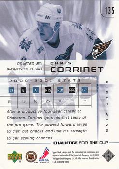 2001-02 Upper Deck Challenge for the Cup #135 Chris Corrinet Back