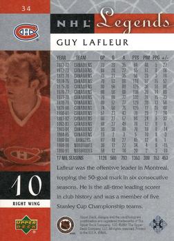 2001-02 Upper Deck Legends #34 Guy Lafleur Back