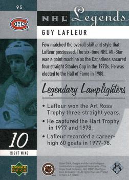 2001-02 Upper Deck Legends #95 Guy Lafleur Back