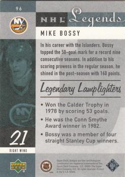 2001-02 Upper Deck Legends #96 Mike Bossy Back
