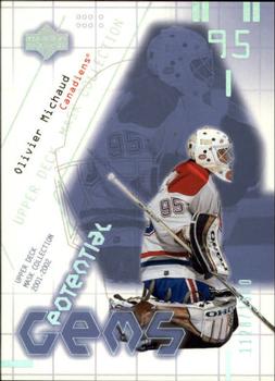 2001-02 Upper Deck Mask Collection #150 Olivier Michaud Front