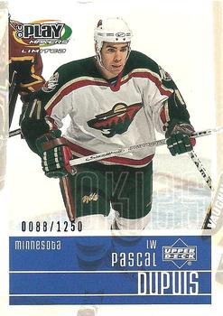 2001-02 Upper Deck Playmakers #122 Pascal Dupuis Front