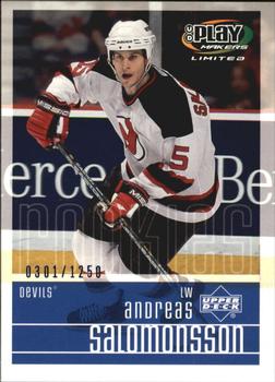 2001-02 Upper Deck Playmakers #127 Andreas Salomonsson Front
