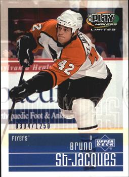 2001-02 Upper Deck Playmakers #133 Bruno St. Jacques Front