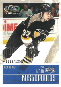 2001-02 Upper Deck Playmakers #138 Tom Kostopoulos Front