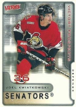 2001-02 Upper Deck Victory #382 Joel Kwiatkowski Front
